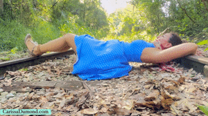 xsiteability.com - Carissa is a DID when tied to the railroad tracks--will she make it?! thumbnail